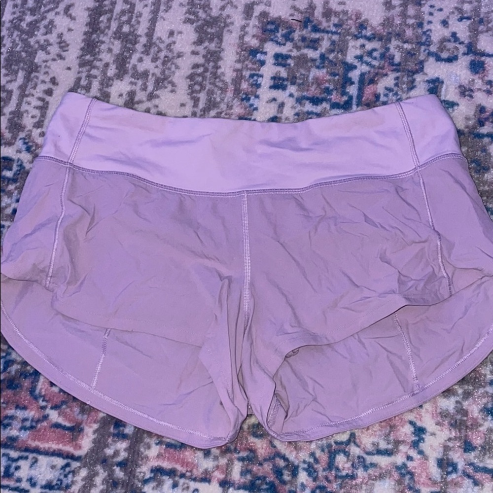 Light pink/purple speed up shorts inseam 2.5”
